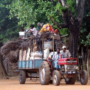 In Sri Lanka in 2008, civilians are displaced as a result of that island nation's civil war (image credit: trokilinochchi).